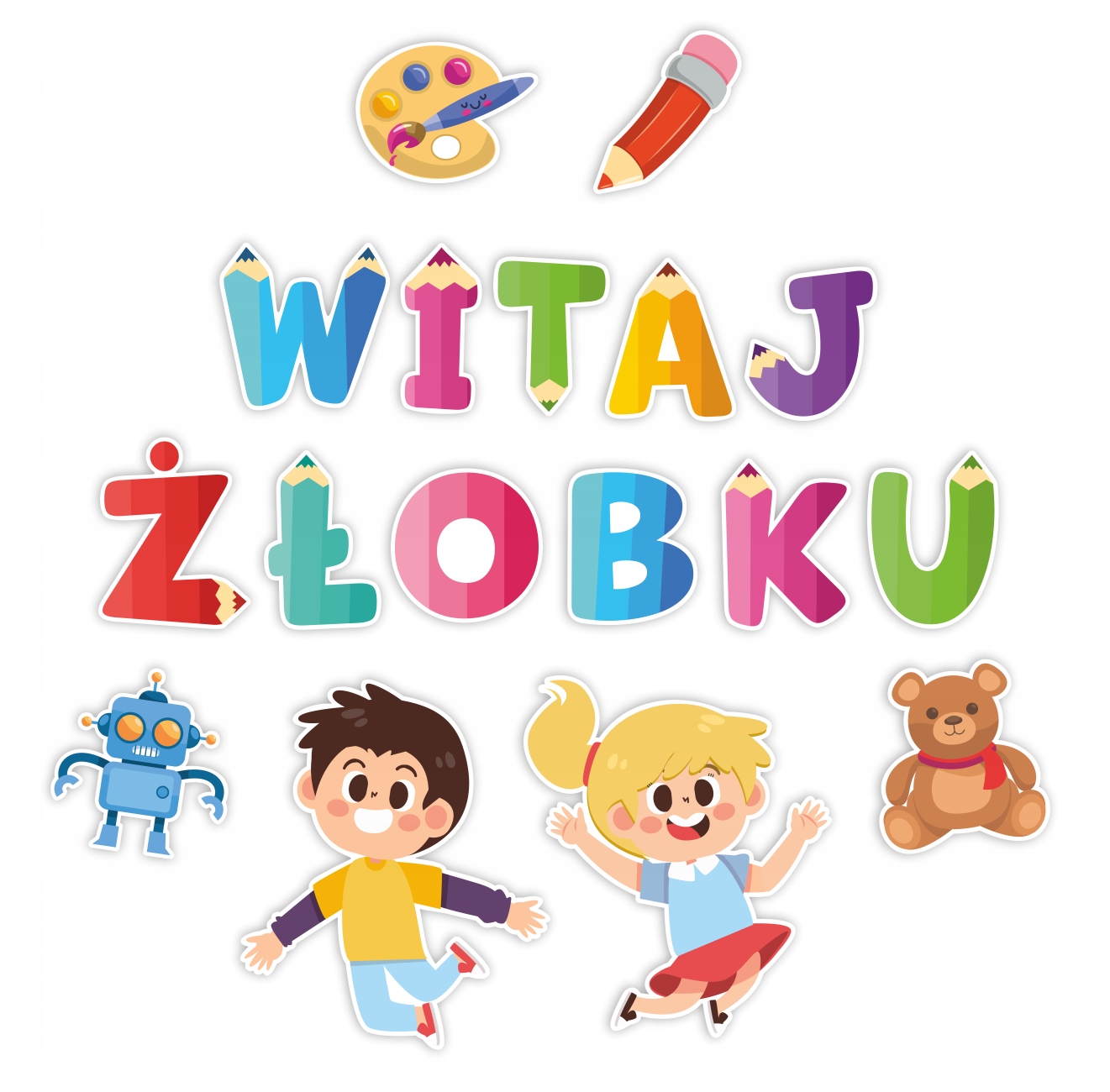 

Dekoracja Do Złobka Witaj Żłobku 17 elementów