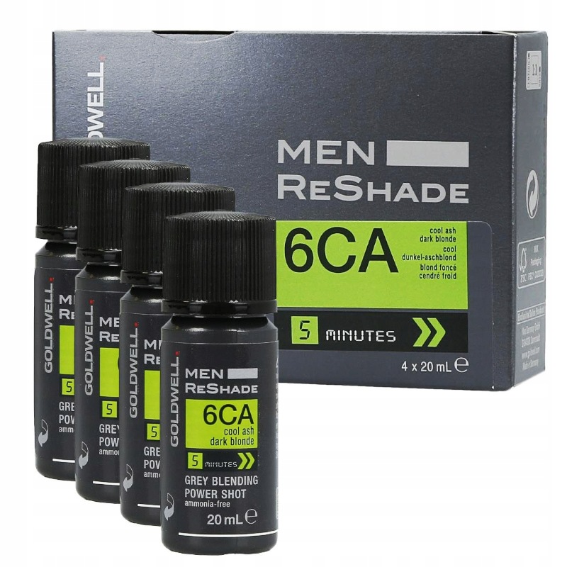 Goldwell Men Reshade 6CA odličovač vlasů pro muže 4x20 ml