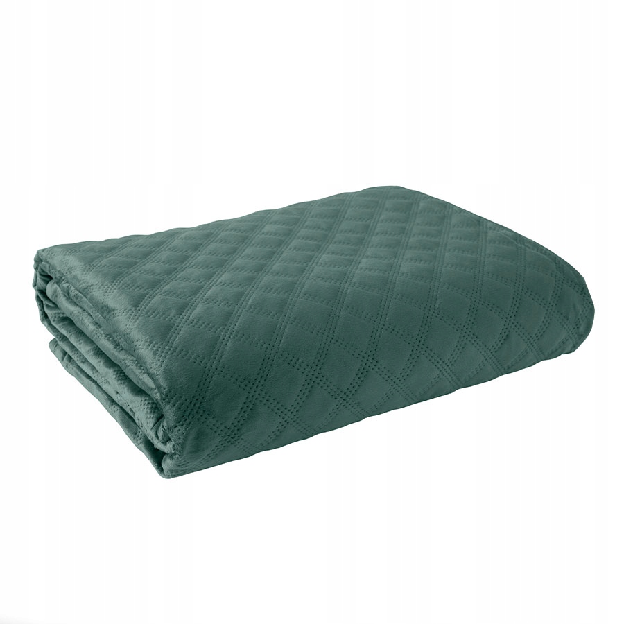 Přikrývka na postel Velvi velvet moderní 220x240 012 smaragdová
