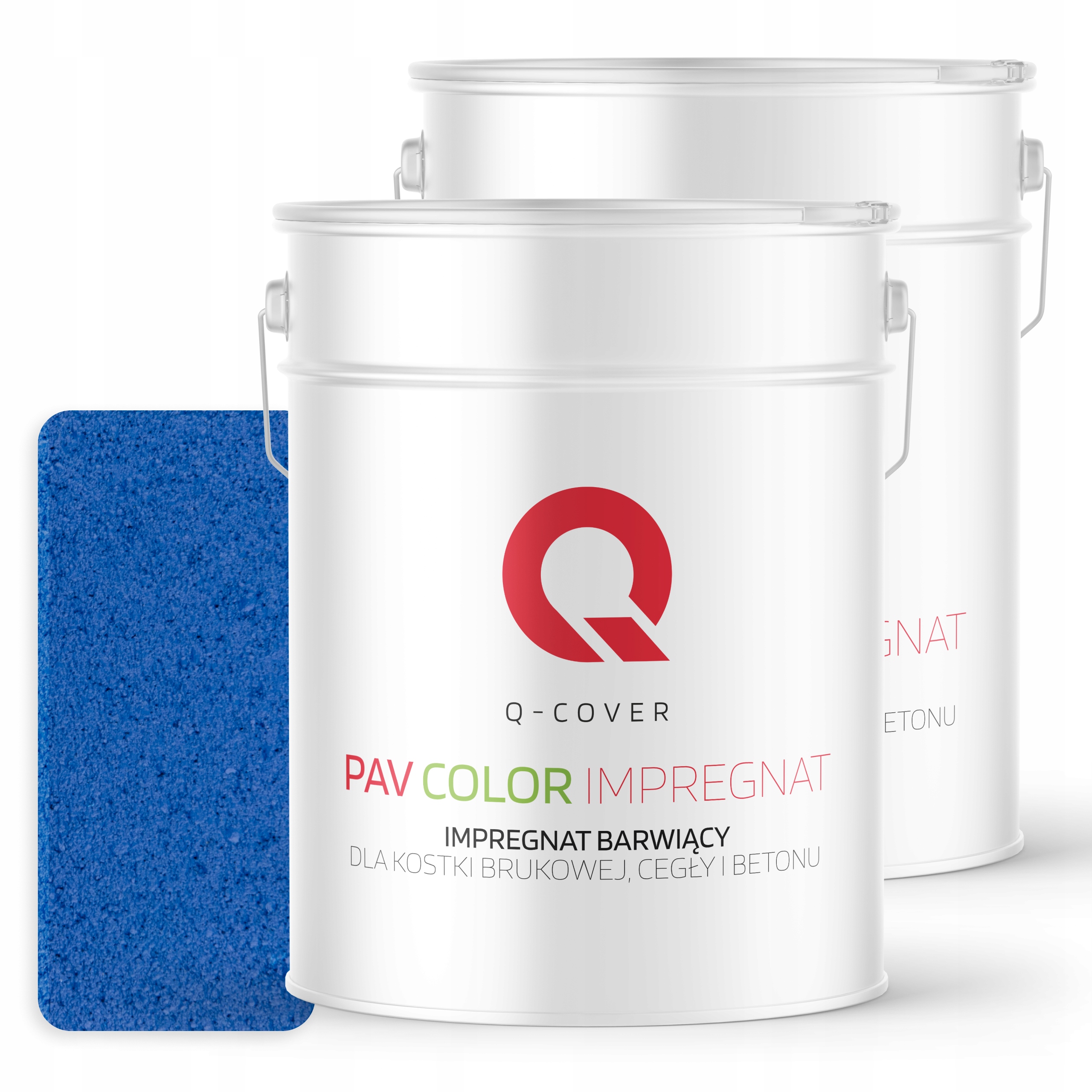 Impregnát Barvící kostka Bruk Mokrý Kámen 10L Barva Modrá Signální