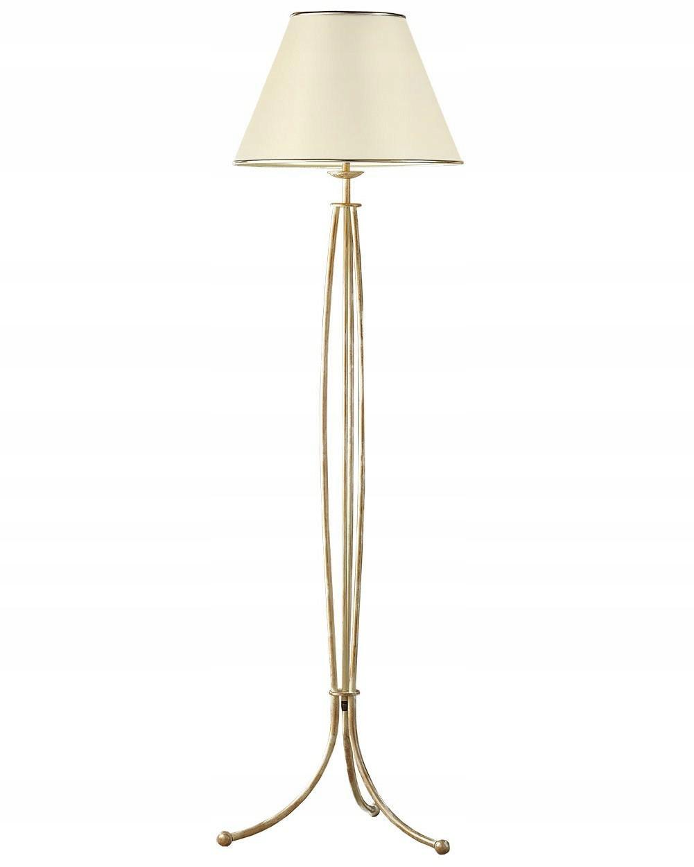 Stojacia lampa Laura Patina Béžová Abazur 1xE27 163 cm Podlahová lampa Dom