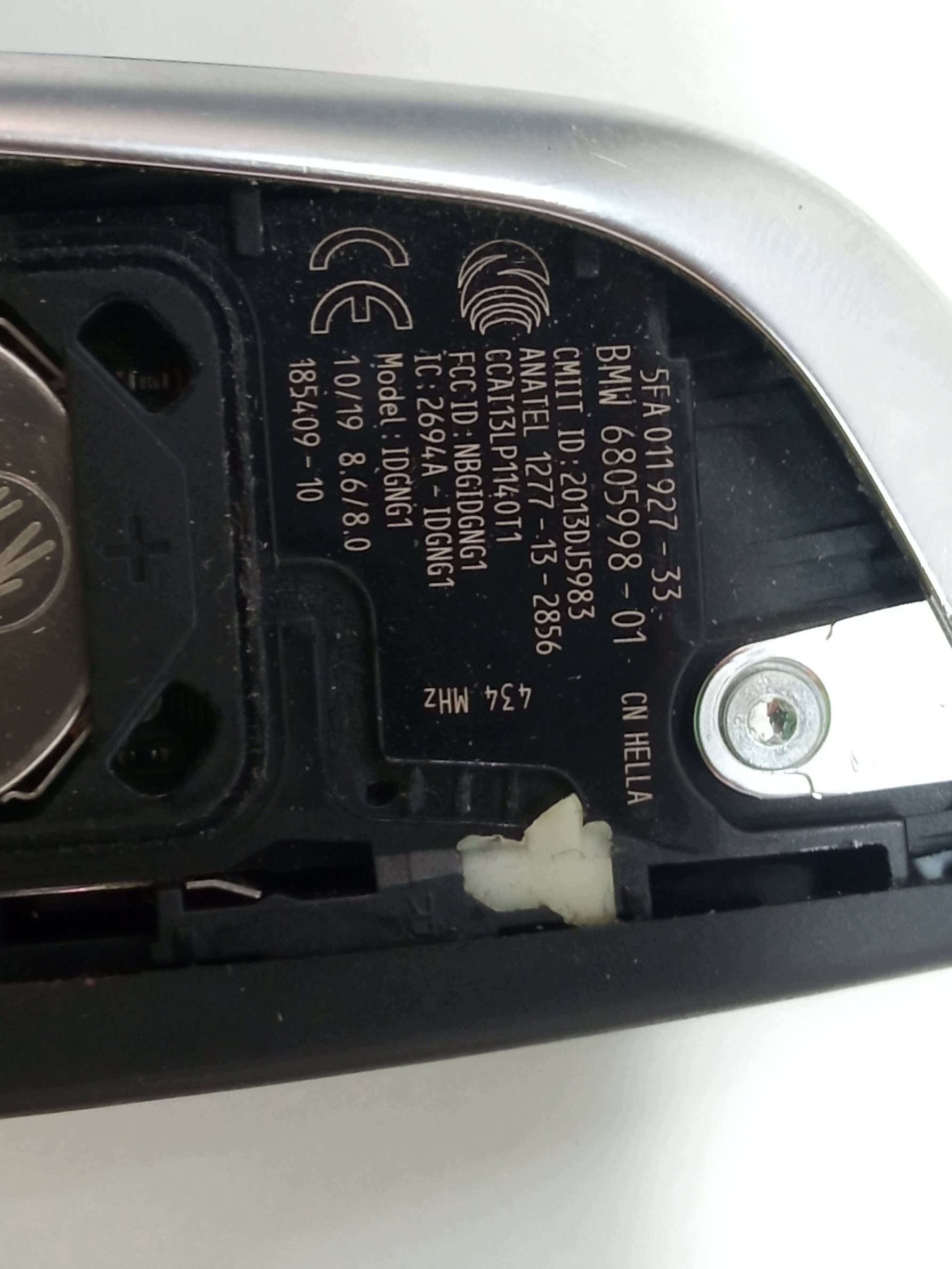 key PILOT 5FA011927 Bmw X6 II (2014-2019) F16