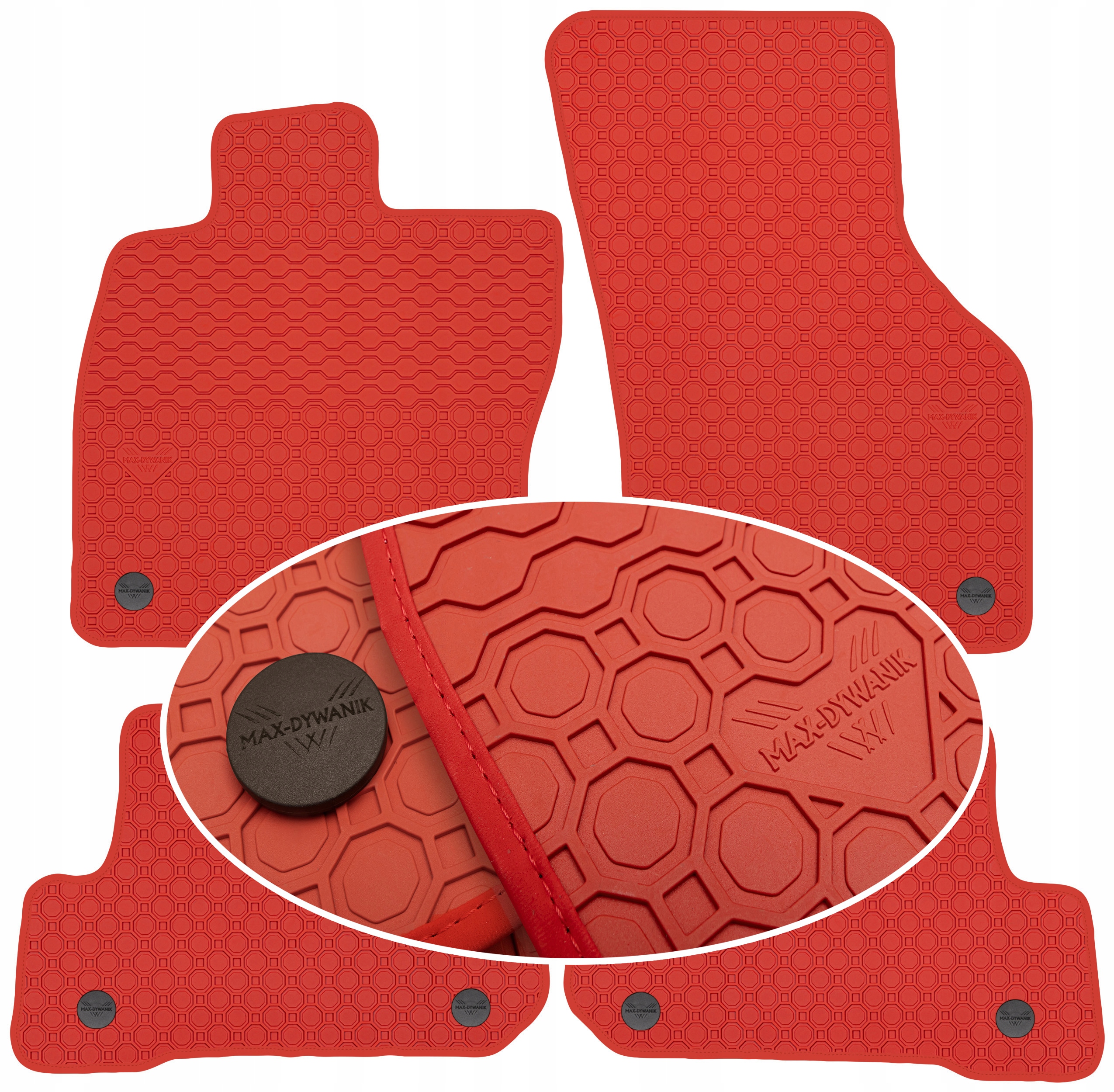 Audi A3 III 8V Cabrio 2012-2020 Koberce Červené