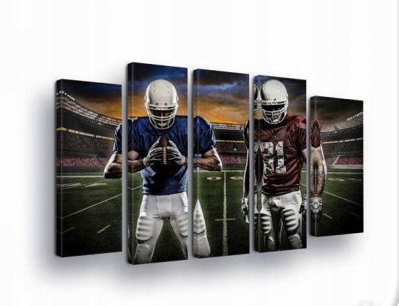 Obraz 150x100 Americký futbal hráči štadión zápas šport energia sila