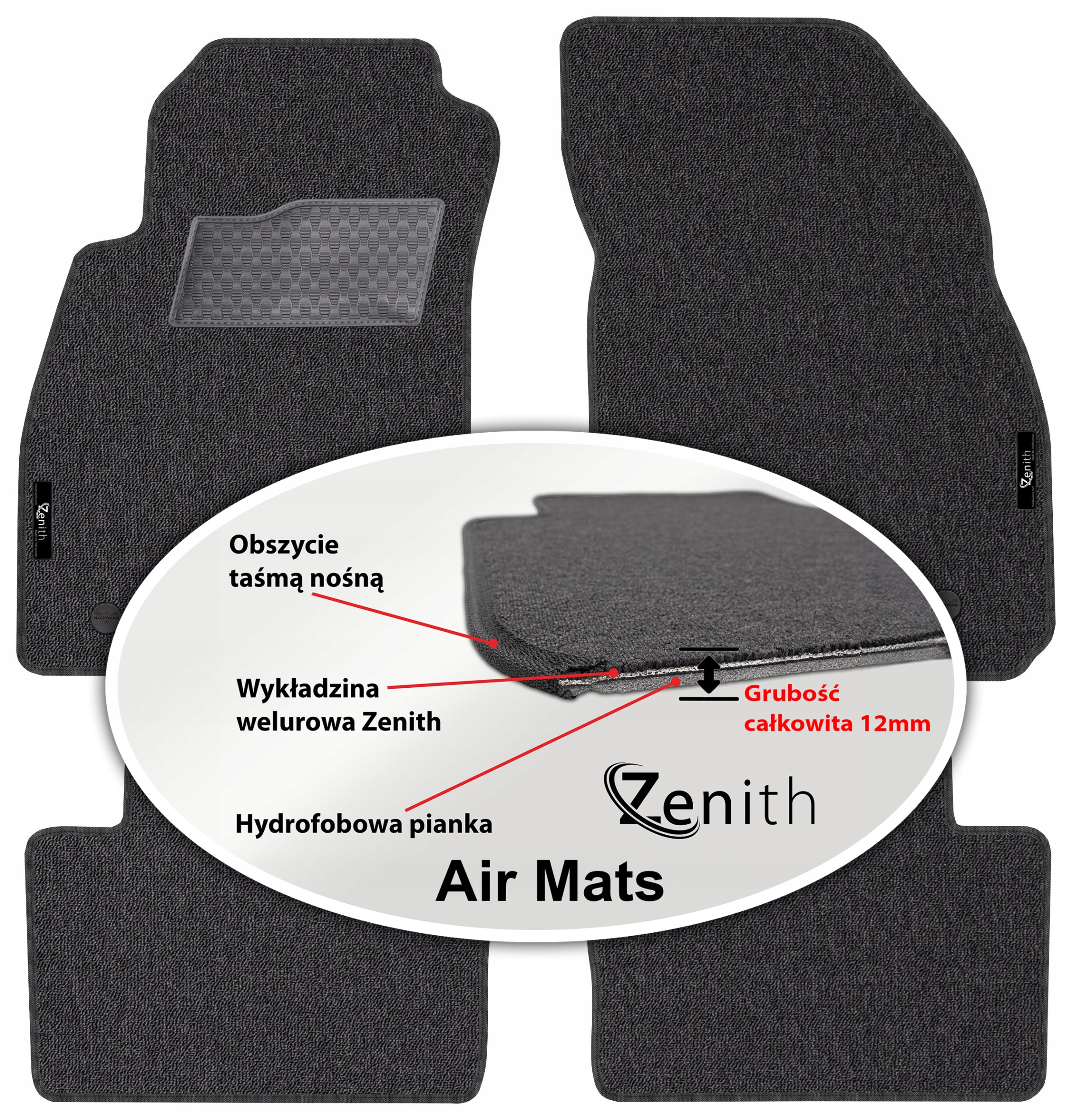 Opel Insignia A 2008-2014 Velúrové koberčeky do auta Zenith Air Mats
