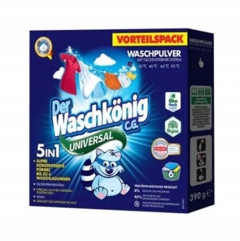 

Waschkonig Proszek do prania uniwersalny, 390g