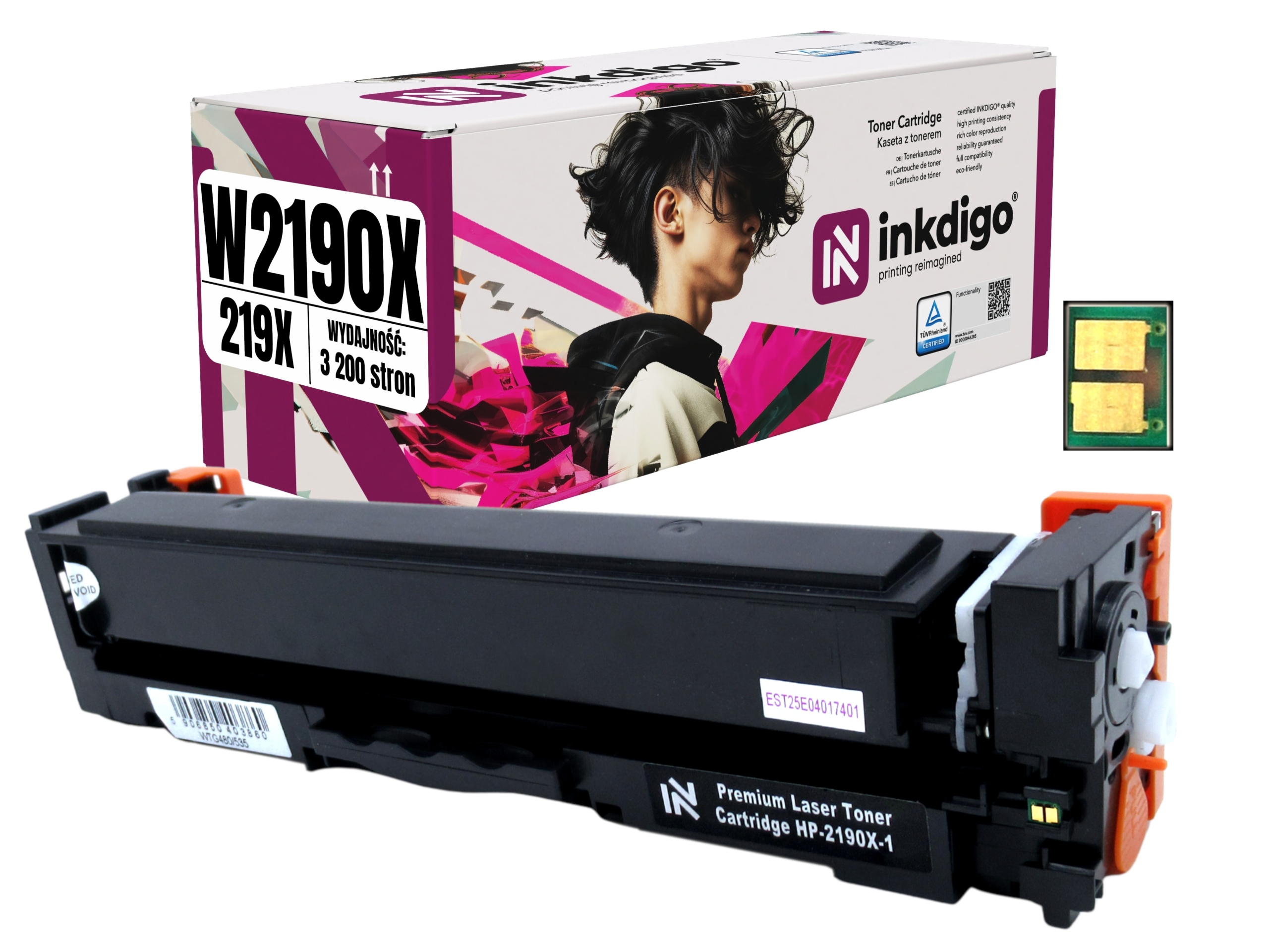 Toner W2190X Čip Pre Hp Color LaserJet Pro 3202dn 3302fdn 3302sdw 3202dw