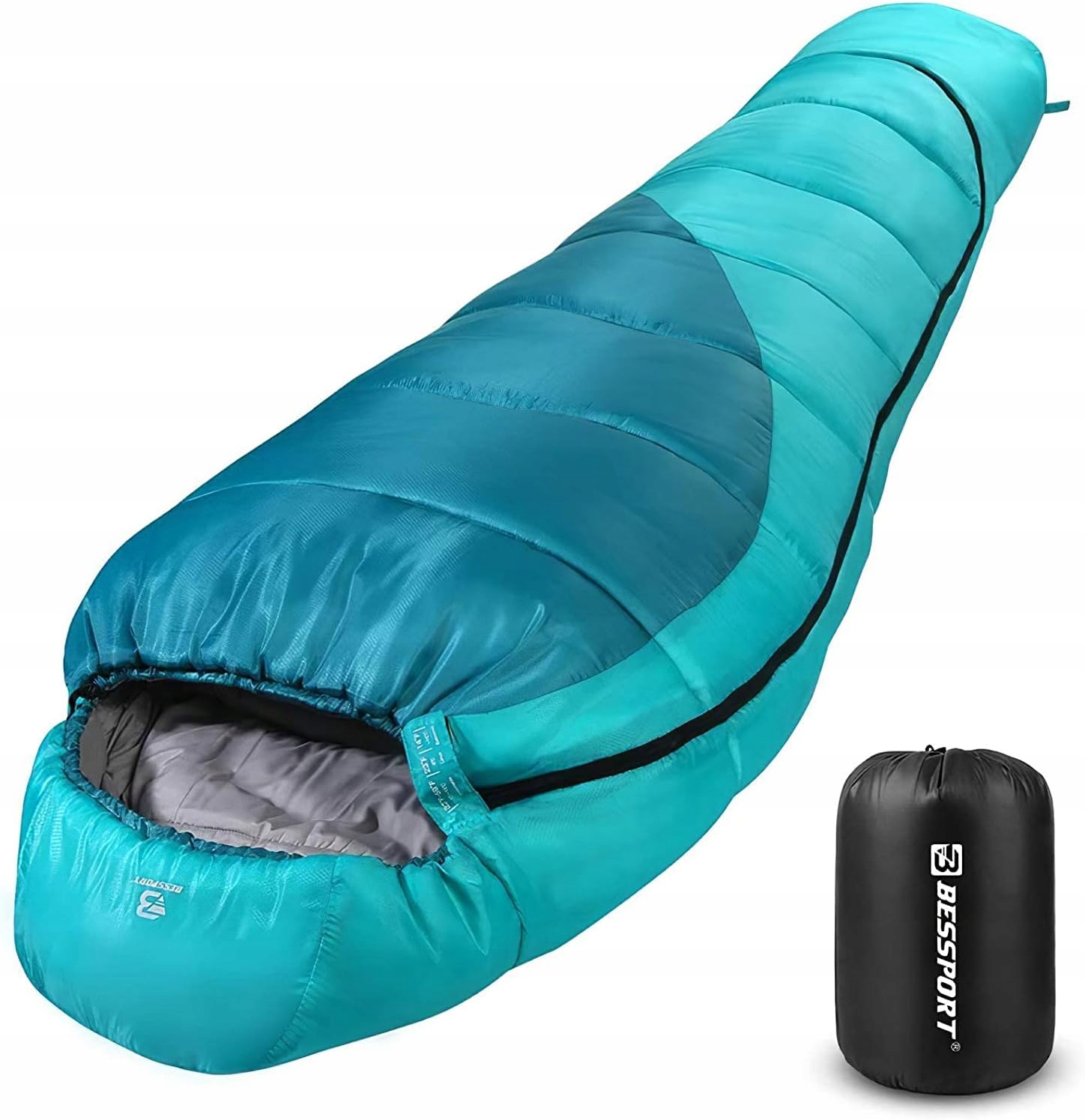 Bessport Turistický Spací Pytel Mumie 185-198 CM do 0 °C