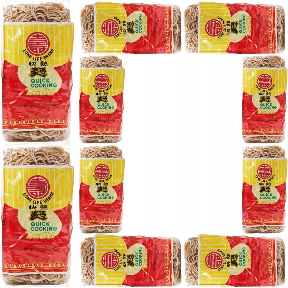 Levně 10 x čínské rychlé Těstoviny Instantní instantní s vejcem do woku 500 g