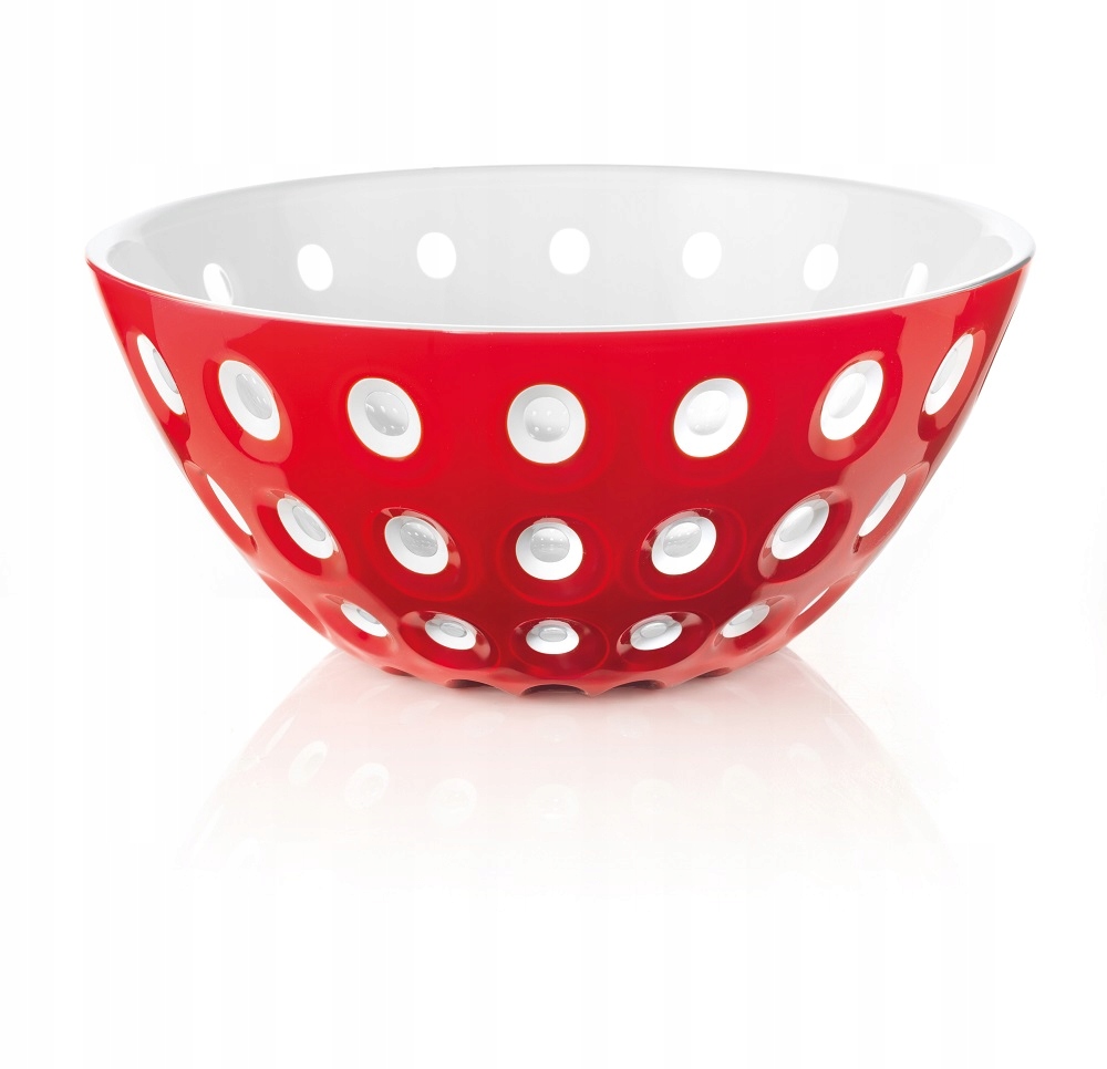Misa Le Murrine 25 cm červená, biela, priehľadná
