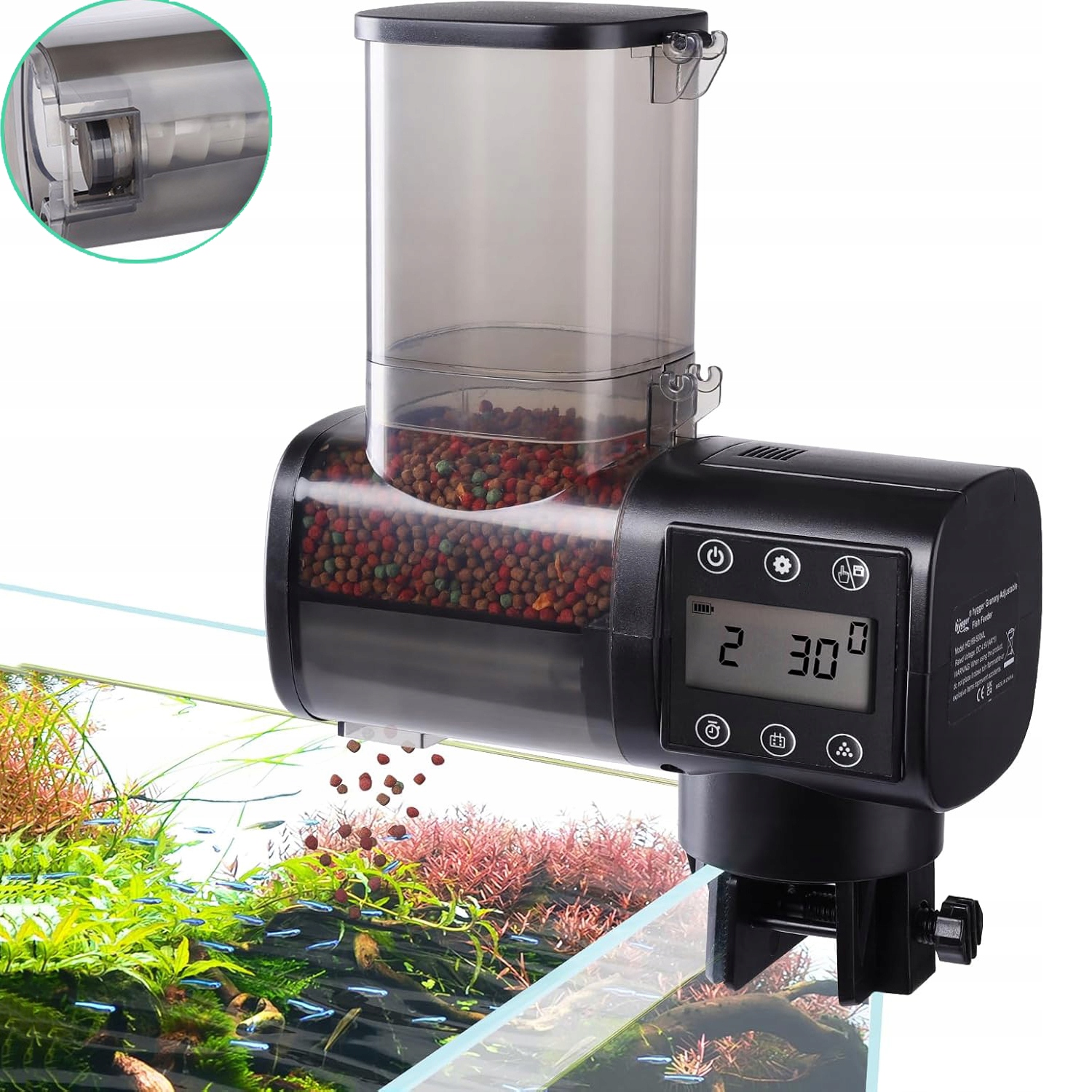 Levně Automatické Krmítko Pro Akvária, Automatické Krmítko (baterie Součástí Balení)