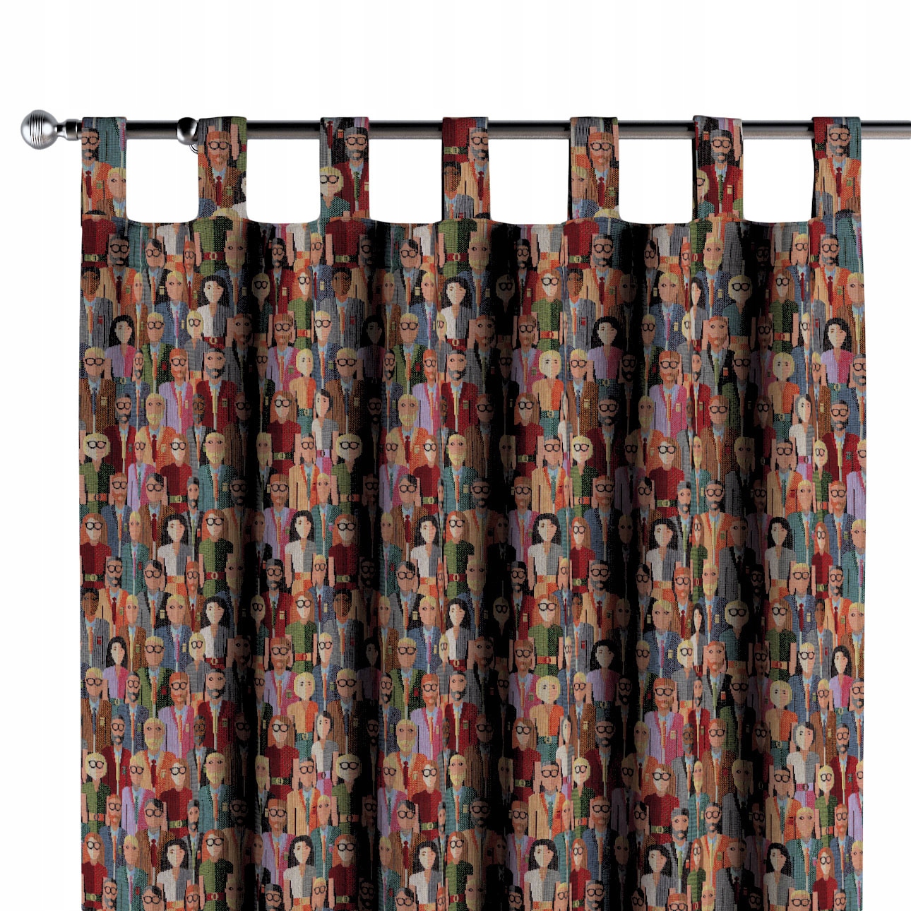 Záves na traky 1 ks 130 x 245 cm viacfarebný