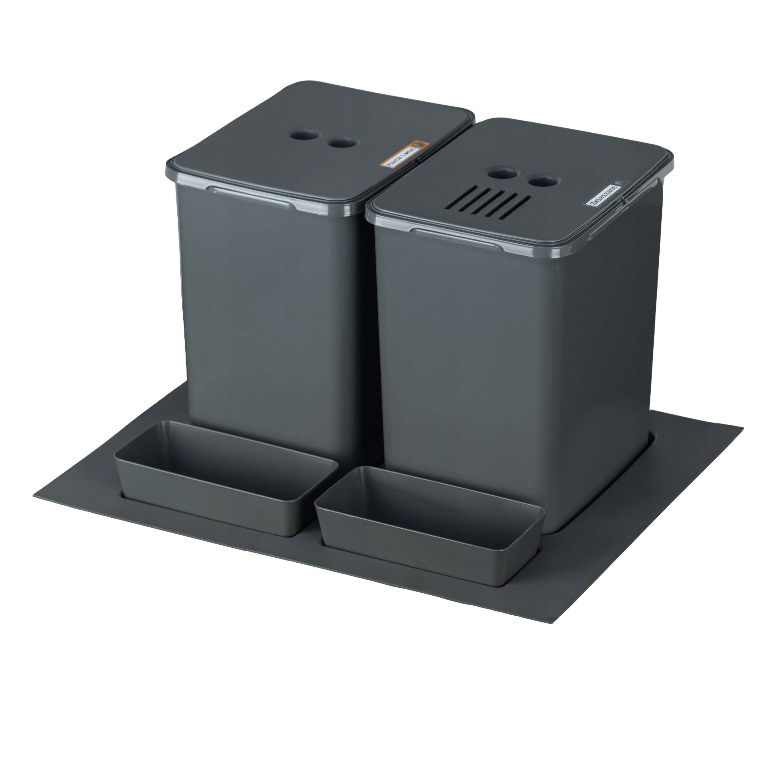 Sortownik śmieci Flexi Base do szuflady Blum szafka 60cm 2x20+kuwetki+filtr