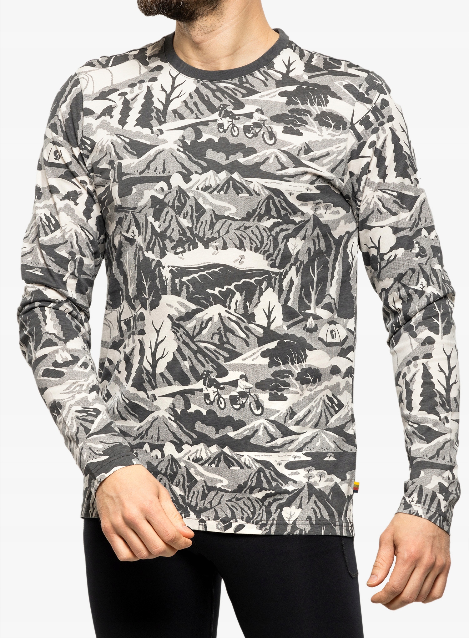 Mikina Fjallraven/Specialized Cotton CaliSwe Ls černá S