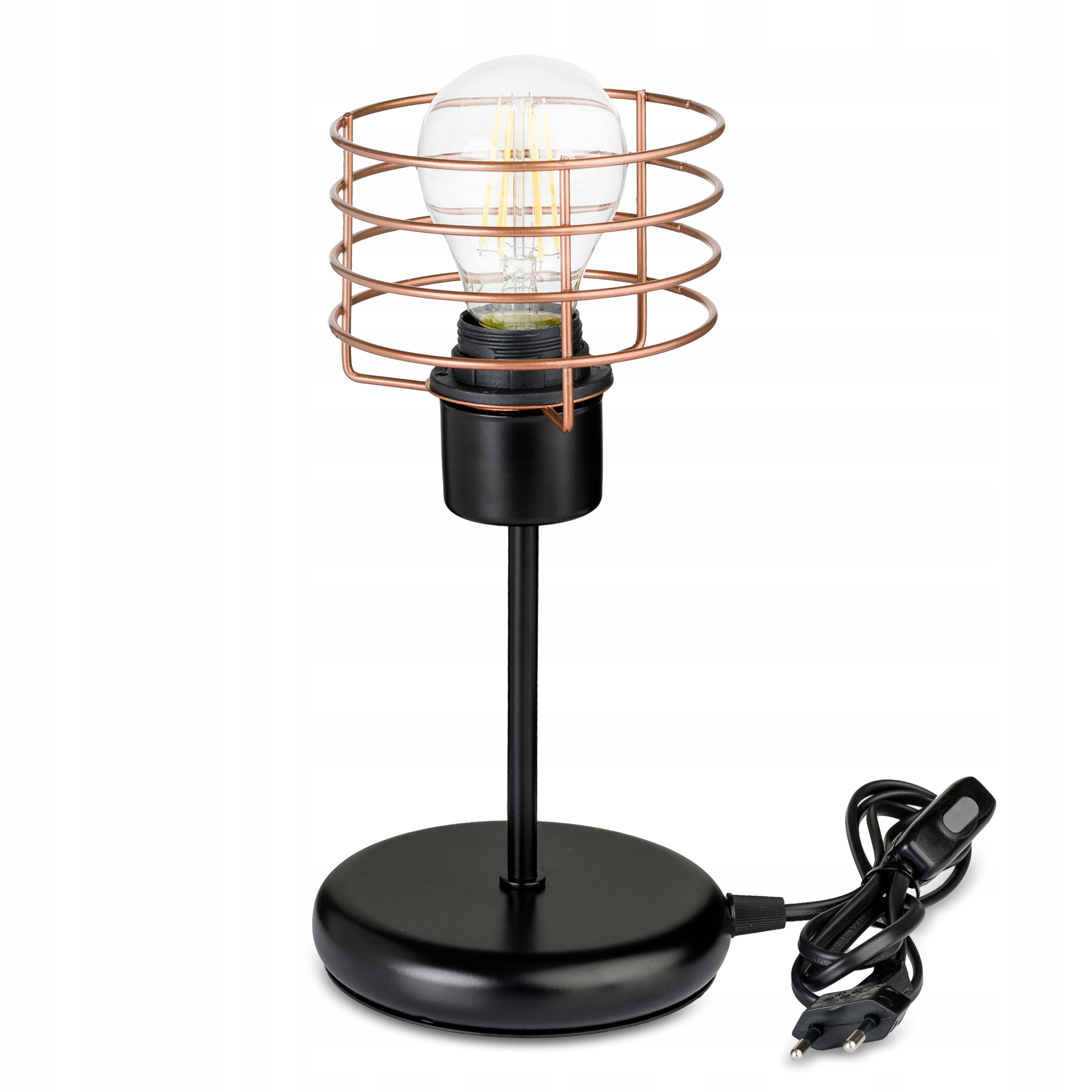 

Lampka nocna Lampa stołowa loft na led E27 Drut