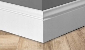 LISTWA PRZYPODŁOGOWA POLISTYREN PCV uhd (nie mdf)14x80mm dł. 200cm biała Marka Titanium