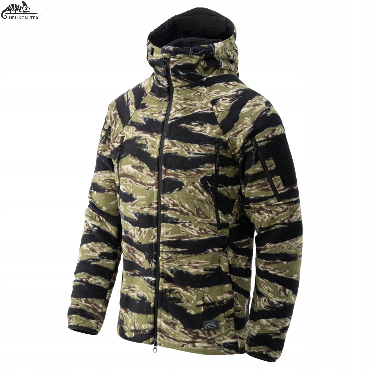 Bluza Męska Polarowa Helikon Patriot MK2 Hybrid z kapturem Tiger Stripe XXL Kod producenta BL-PJ2-FH-62-B07