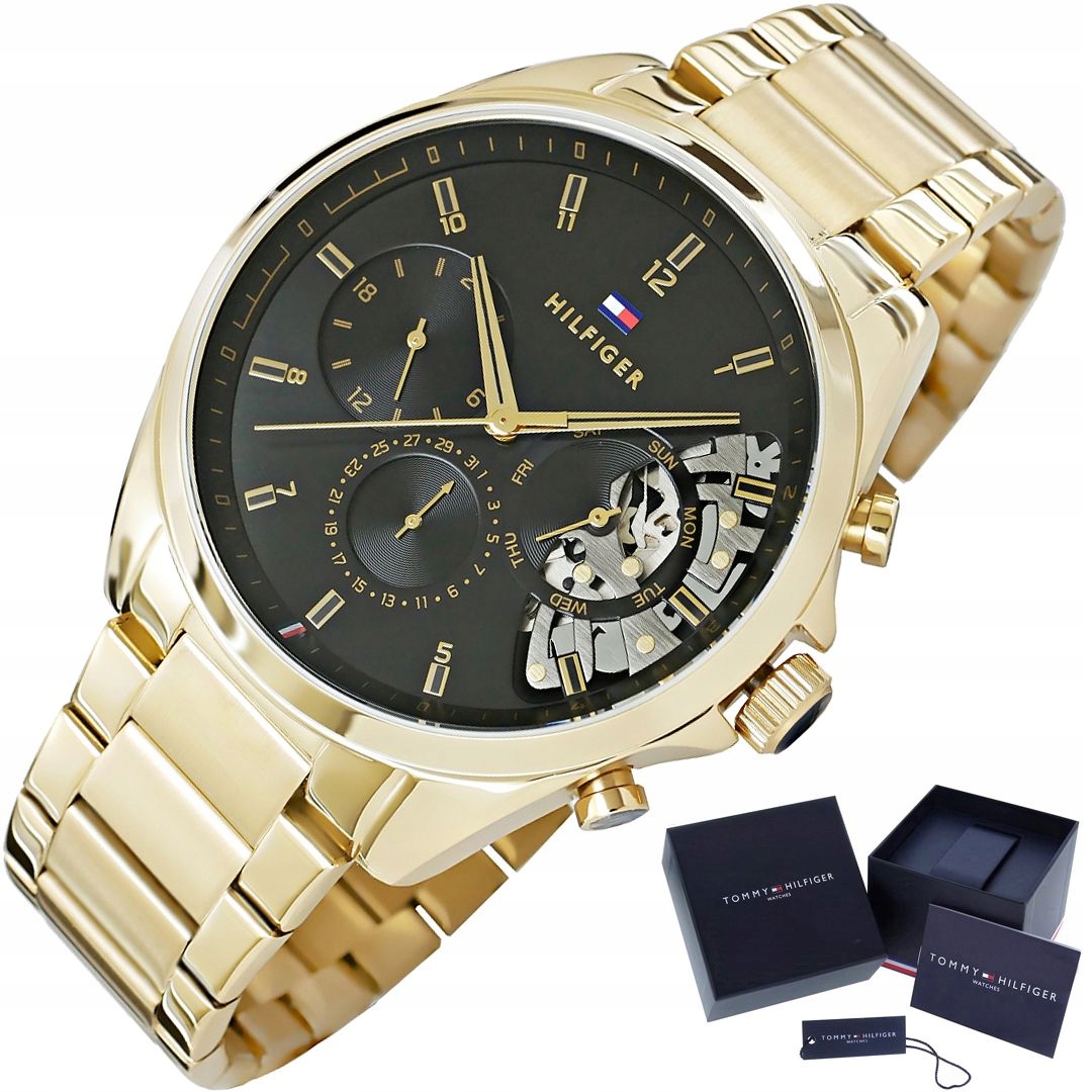 Zlaté Pánské Hodinky Tommy Hilfiger 1710447 Baker Gold Originál Box