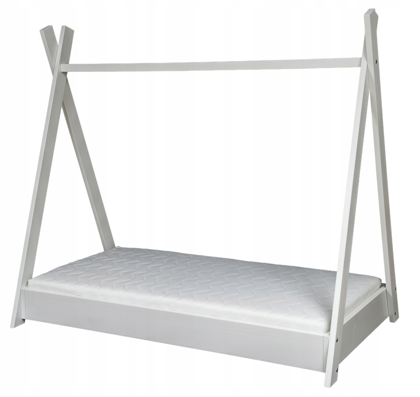 Sada matrace ECO+postel stan skandinávské týpí 160x80 cm (barva: bílá)
