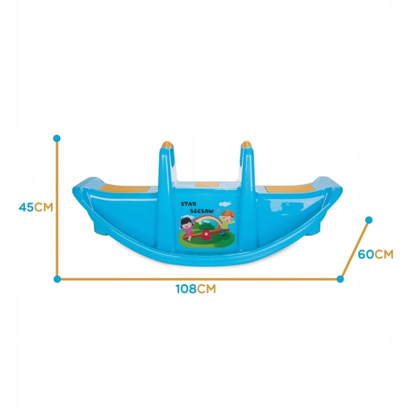 Bujak Wieloosobowy STAR Huśtawka Równoważna Niebieska WOOPIE Rodzaj bujaki