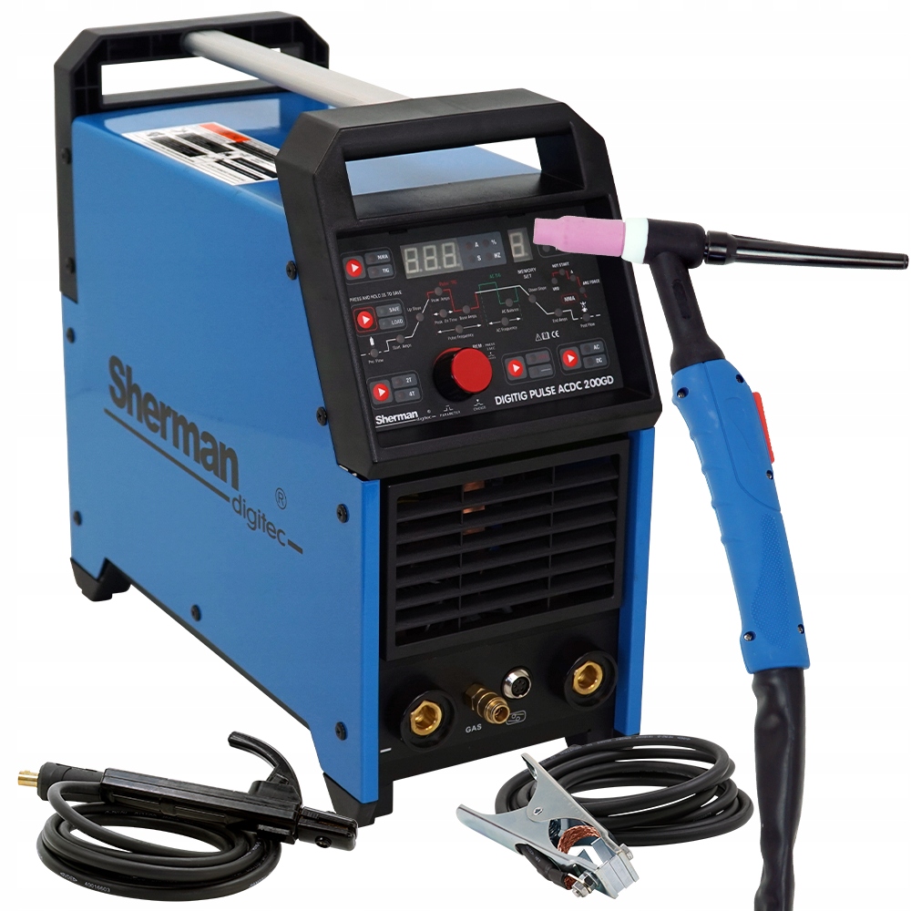 Spawarka Sherman TIG AC/DC 200GD Pulse HF 200A ALU TIG 200 do aluminium