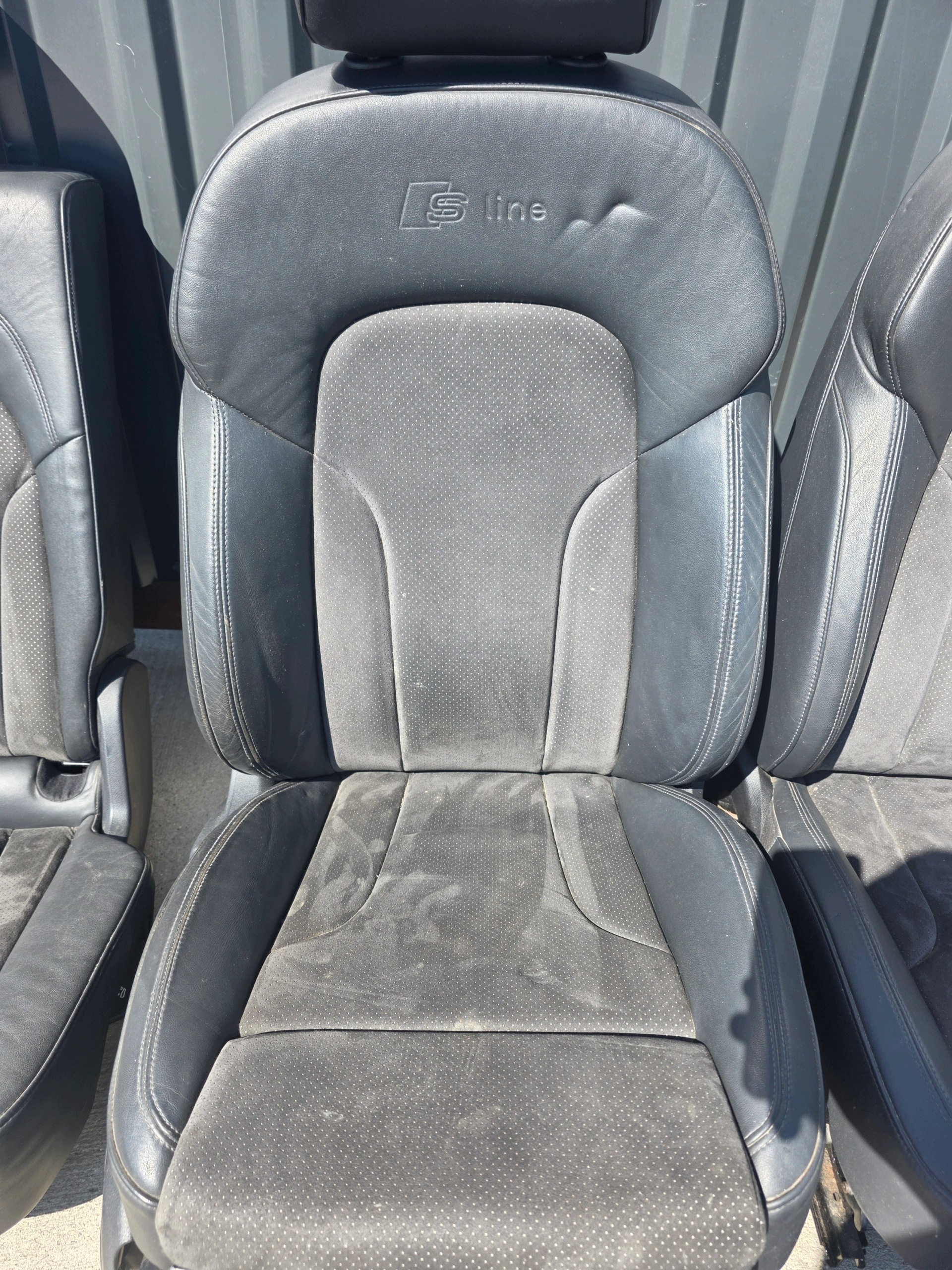 Sitz Sitze KOMPLET AUDI Q5 8R Leder + ALCANTARA S LINE KOMPLET !!!