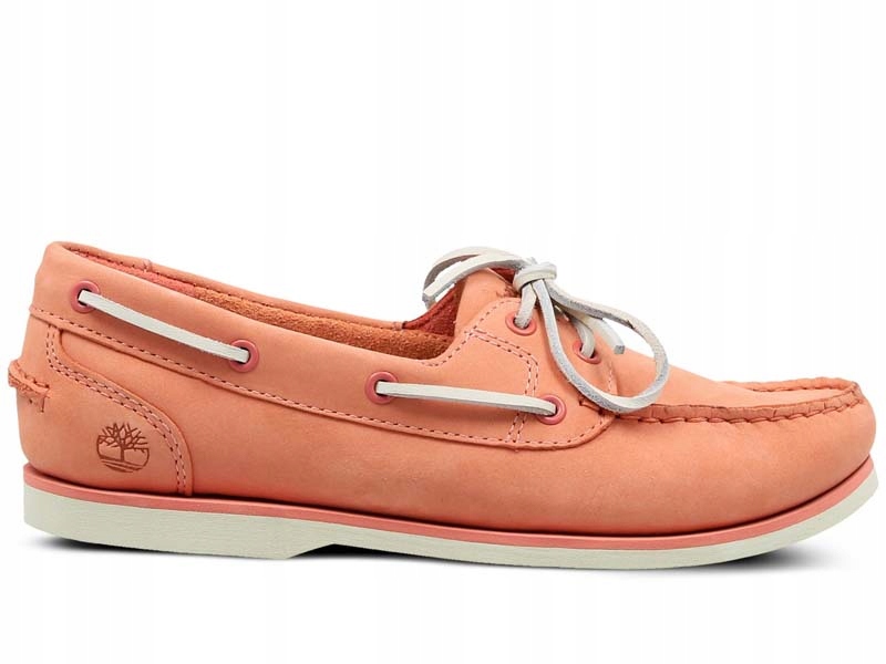 Timberland Dámské mokasíny Classic Boat velikost 37 Růžové kožené