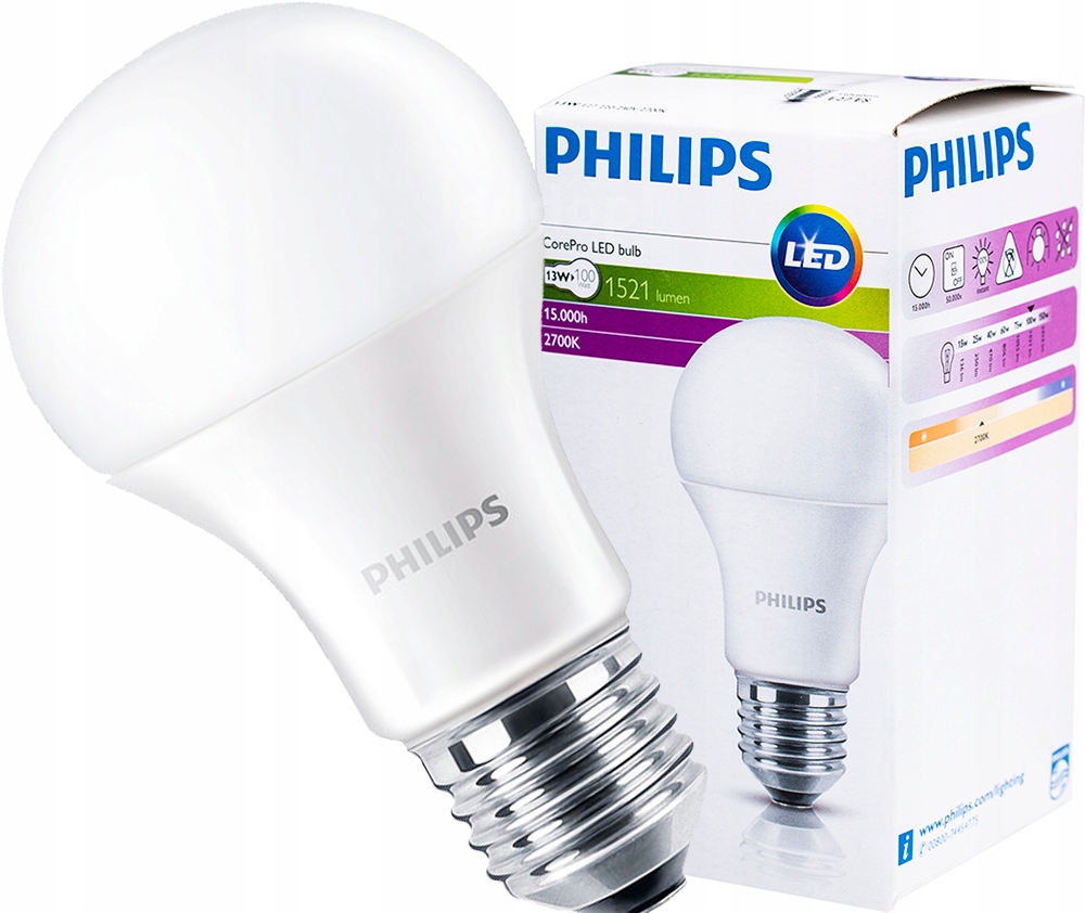 

Żarówka Led Philips E27 13W 2700K