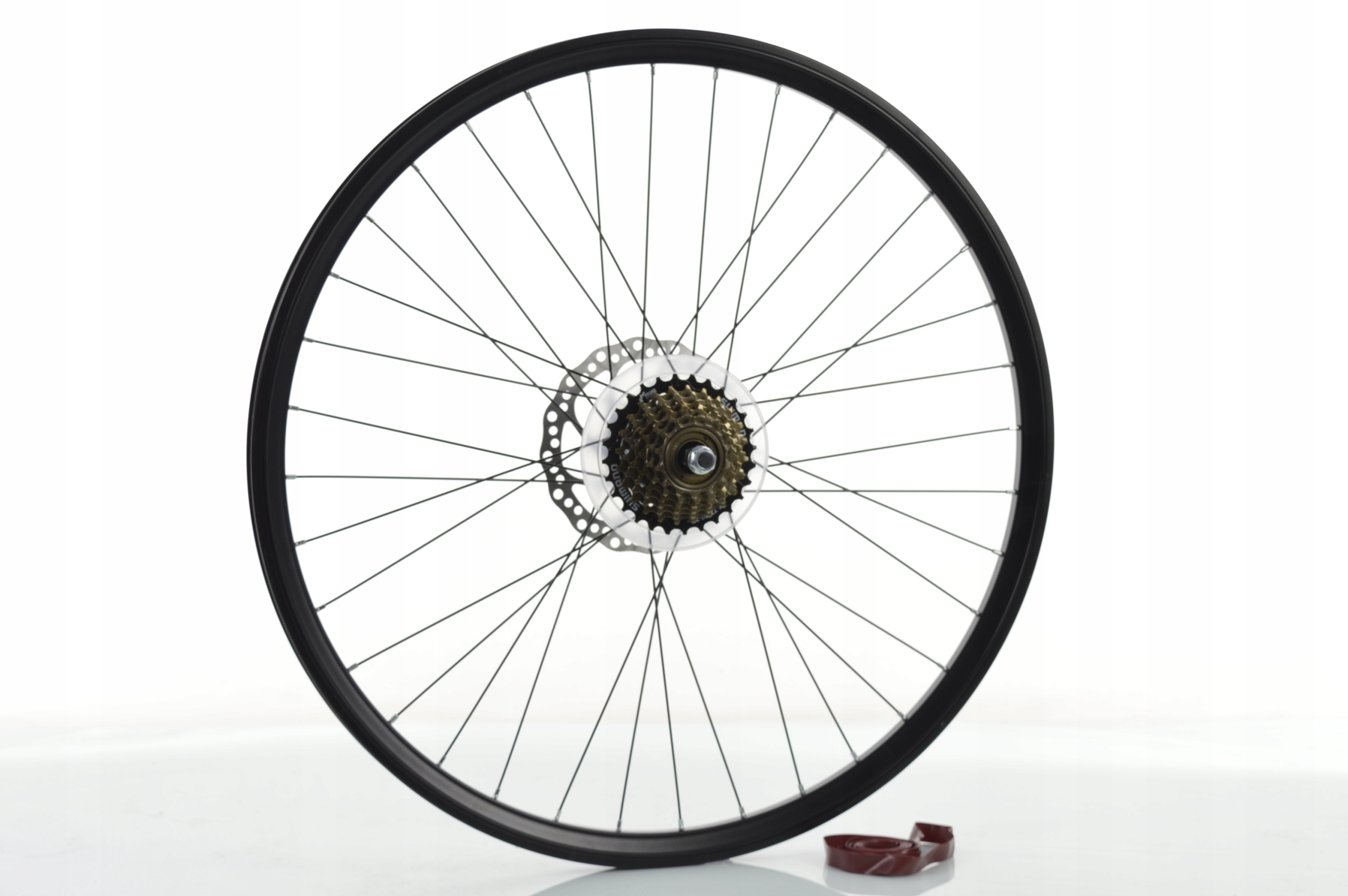 Koło 28/29 Tył Kands-dwing czarno-czarne+WOLNOBIEG+TARCZA 160+OPASKA Stożek