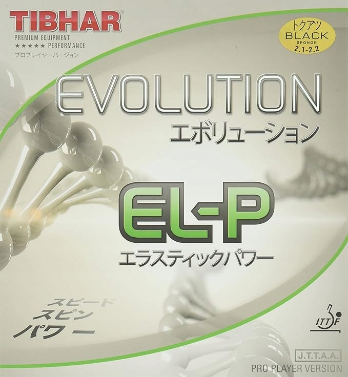 Gumová Krytka Pro Tenisovou Raketu Tibhar Belag Evolution El-p 2.1 Černá