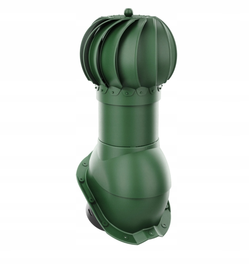 Otočný Krb Pro Plechovou Střešní Krytinu Zelený 6020