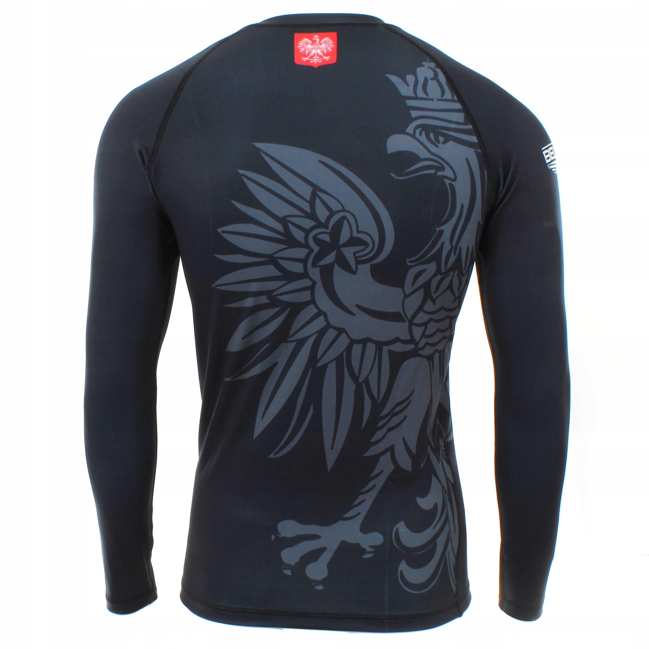 BELTOR RASH MĘSKI DŁUGI RĘKAW TERMOAKTYWNA BLUZKA KOSZULKA GODŁO POLSKA L Dekolt okrągły