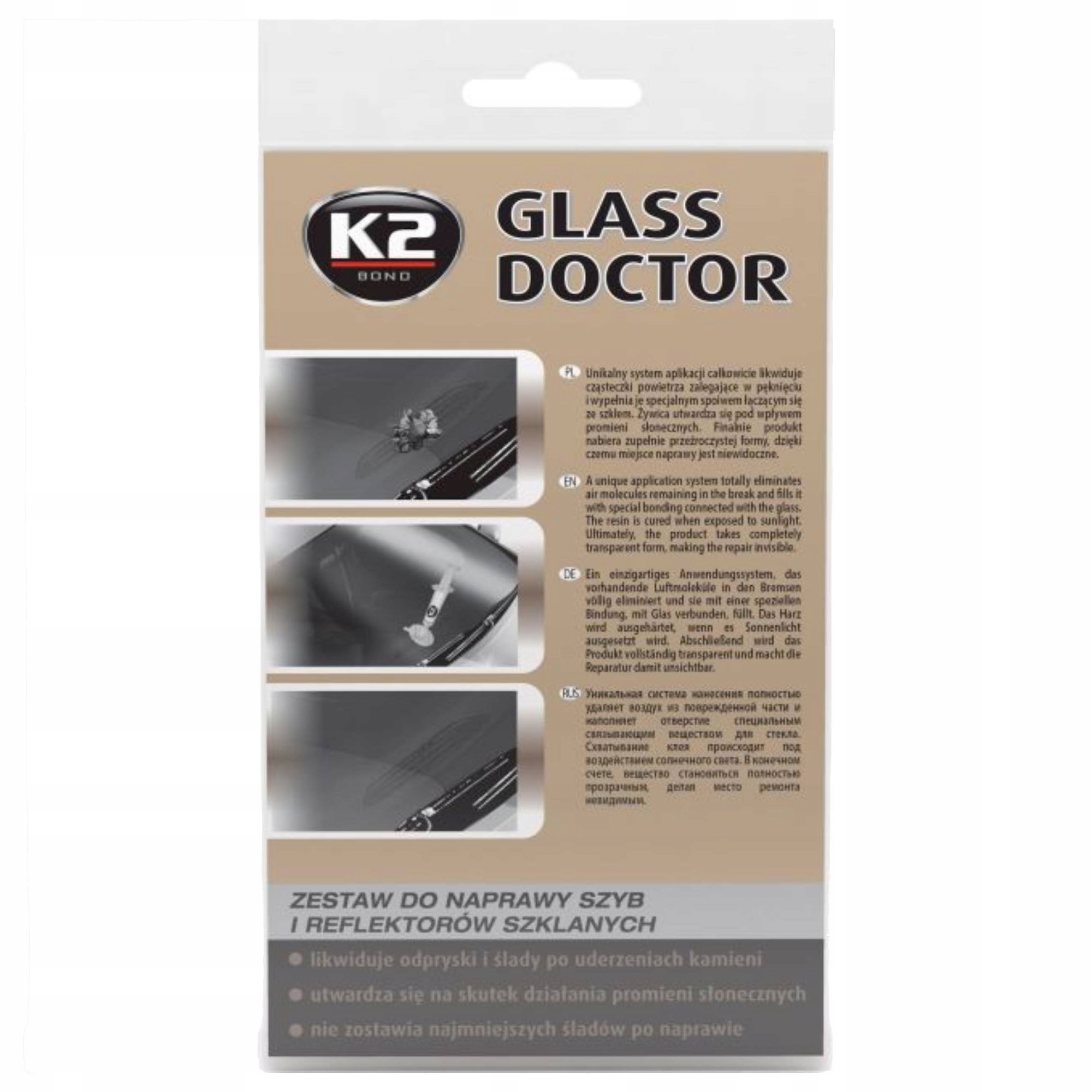 

K2 Glass Doctor Zestaw do Naprawy Szyb Odpryski