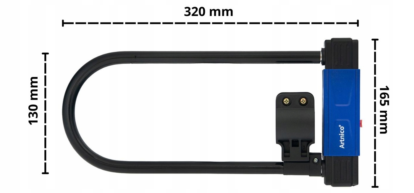 Zapięcie Rowerowe U-Lock Blokada Motor Skuter Mocne Rodzaj U-lock