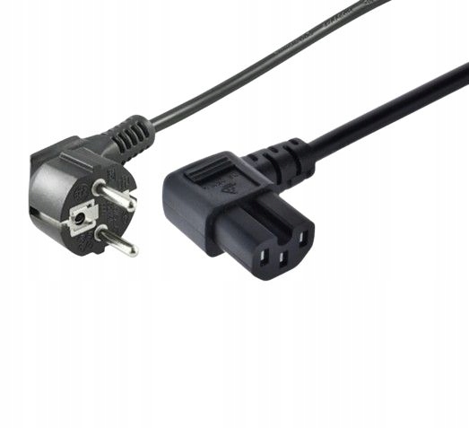 MicroConnect Napájecí kabel Cee 7/7 Zahnutý