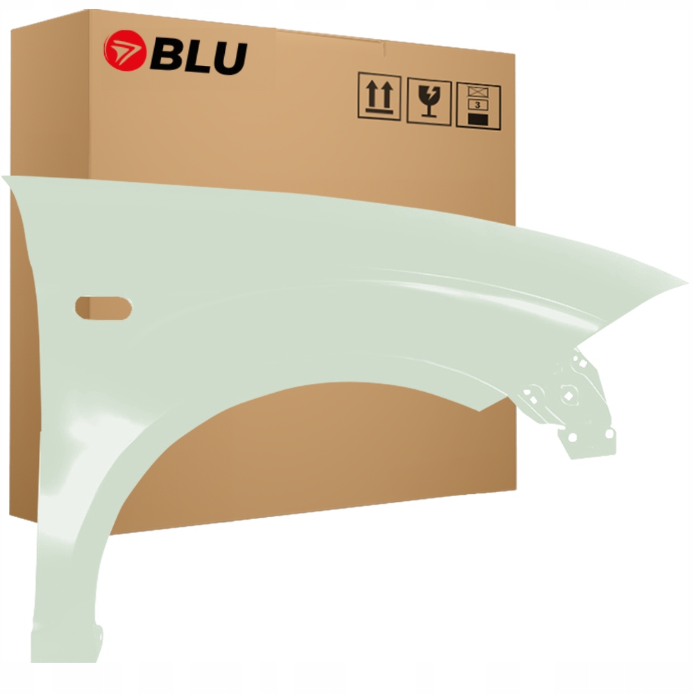 Blu Blatník Seat Altea 5P1 LS6R pravý zelený 04-15 přední VerdeEstepa