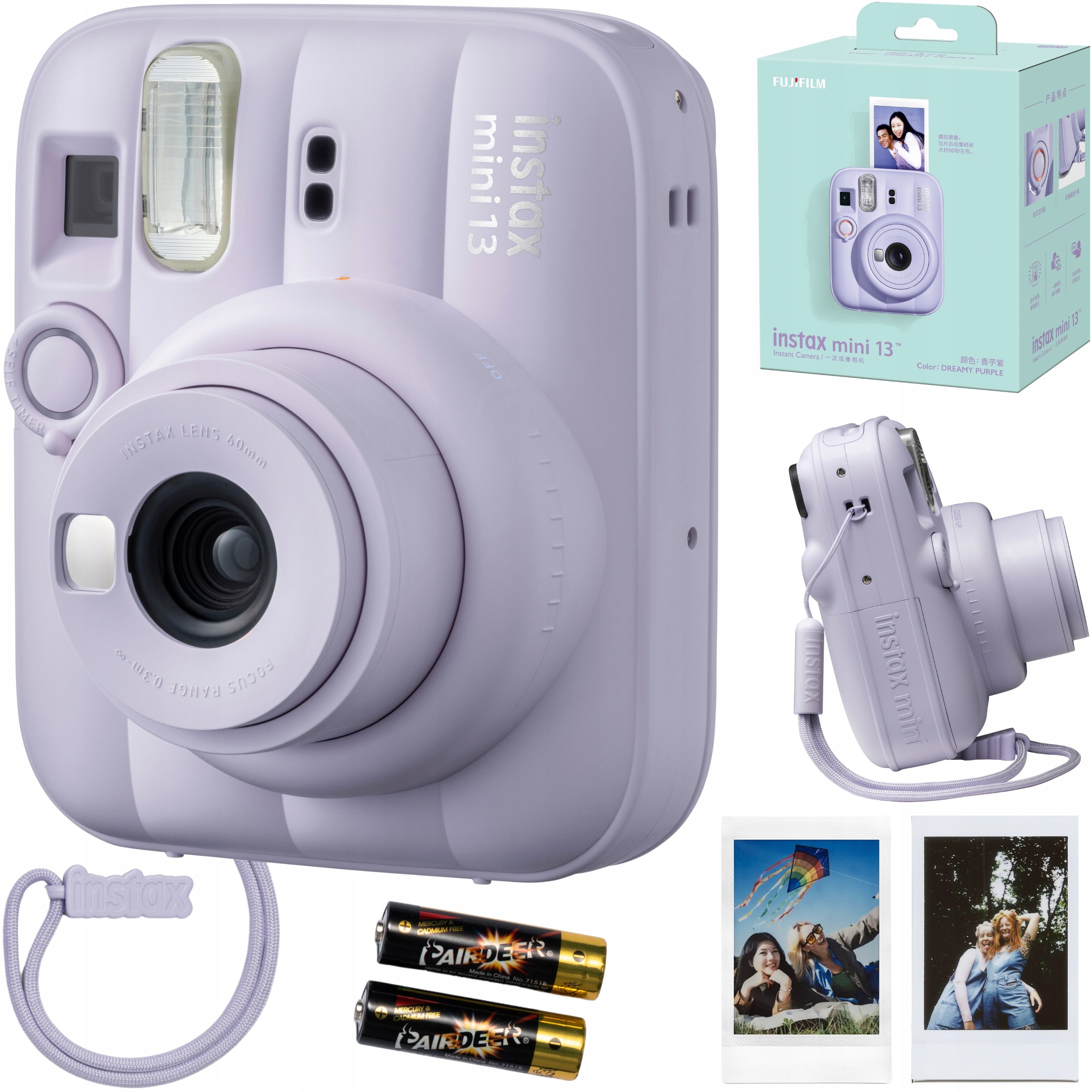 Instax Mini 13 Instantní fotoaparát Fujifilm Fialový Samospoušť Filmy