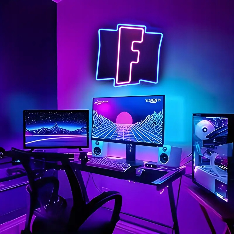 Fortnite neon LED dekoracja ścienna / lampka nocna / ozdoba / prezent Kod producenta NEON