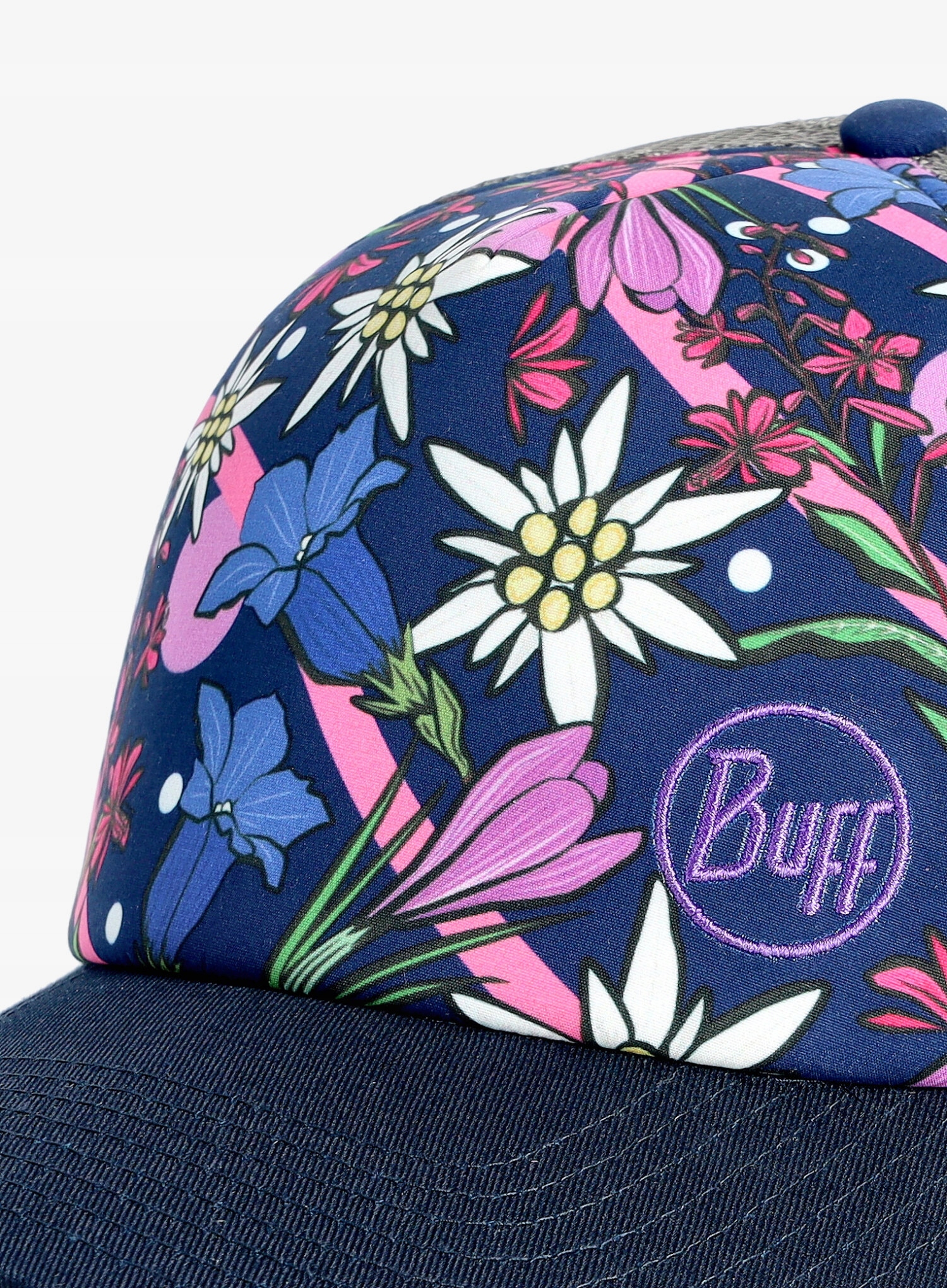 Czapka z daszkiem Buff Trucker Cap - flowers/flowers Cechy dodatkowe brak