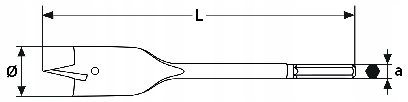 WIERTŁO DO DREWNA 22 MM ŁOPATKOWE Marka Rexxer