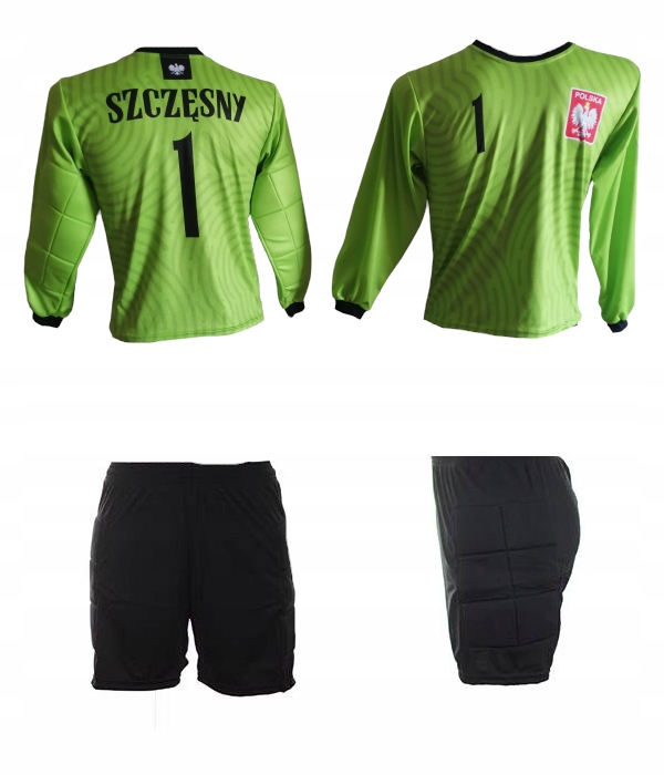 Brankářský fotbalový teplákovka Szczęsny pro děti, tričko a kraťasy 116