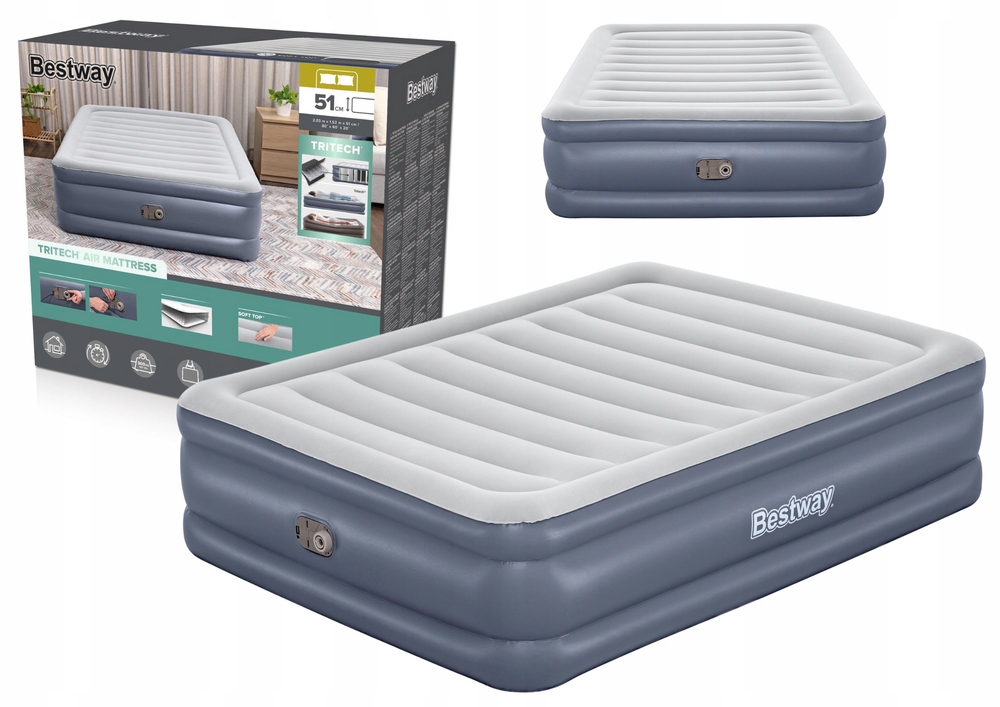 Nafukovací Matrace 203 x 152 x 51 cm Bestway 6713I