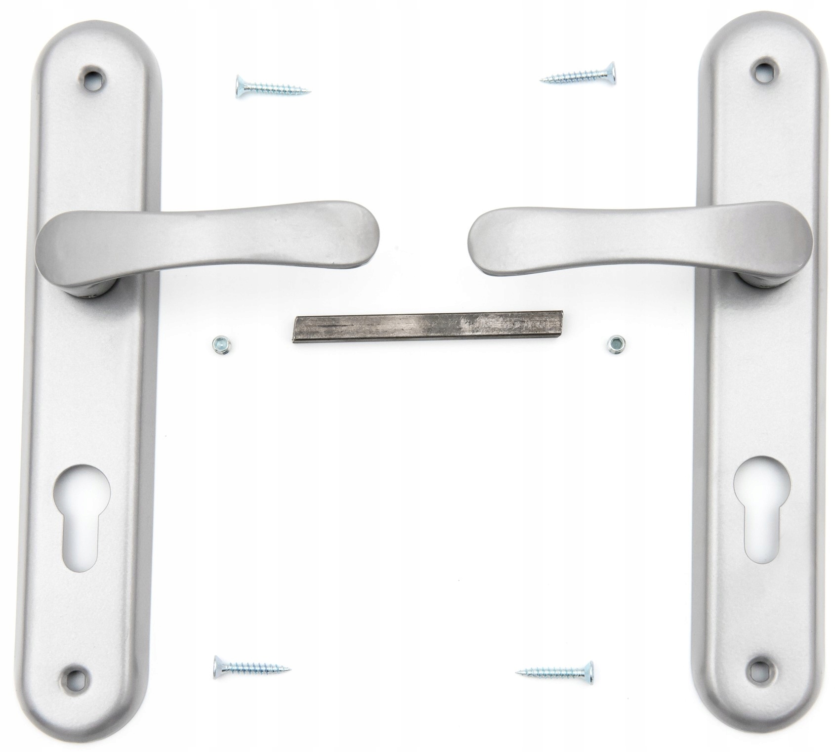 

Klamka aluminiowa malowana 72 mm na wkładkę Szara