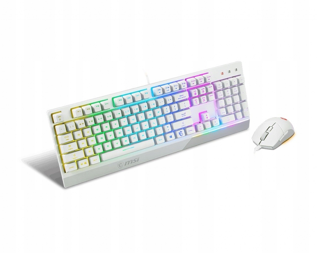 Zestaw klawiatura i mysz Msi Vigor GK30 Combo White Przewodowy