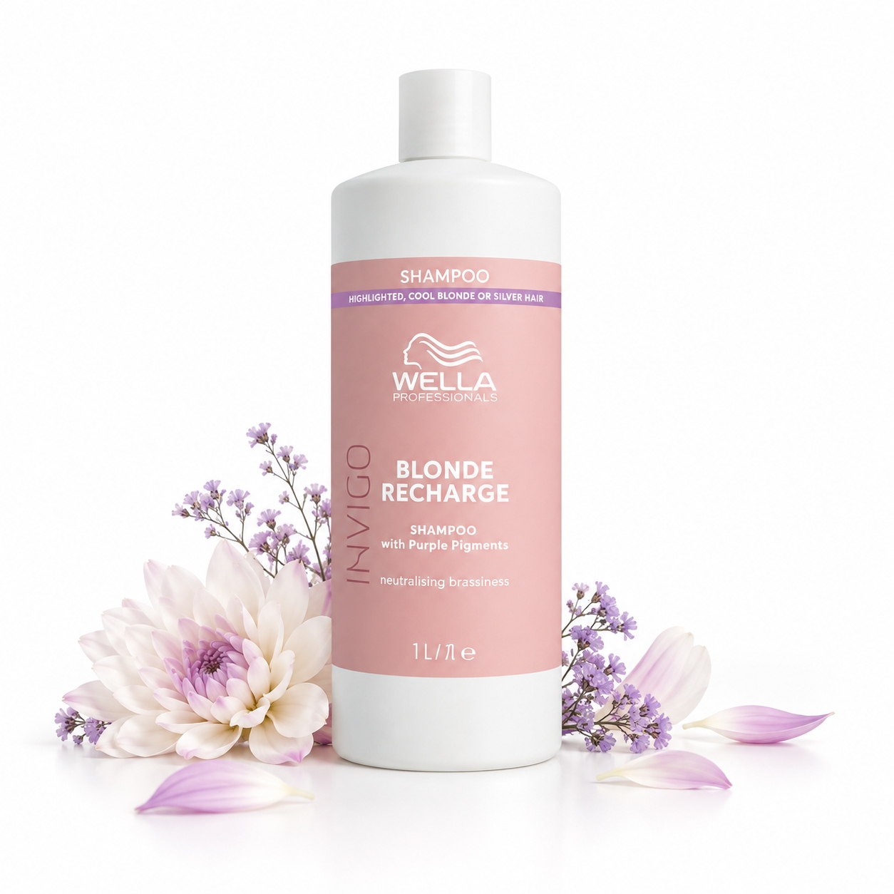 Wella Invigo Blonde Recharge Cool 1000 ml Fialový Šampon na blond vlasy