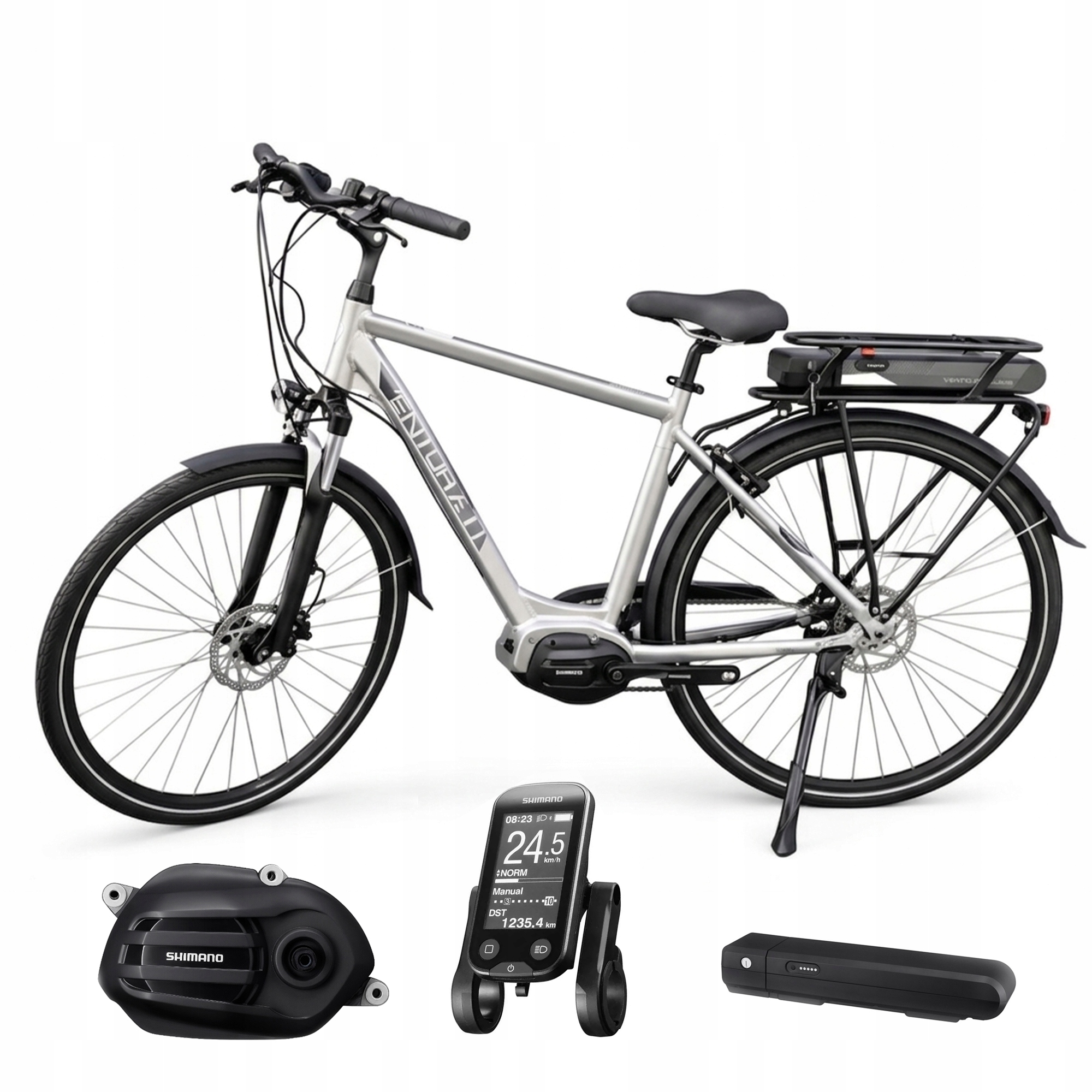 Rower elektryczny miejski Venturelli S-Motive Sport Shimano 40Nm 54cm 28''