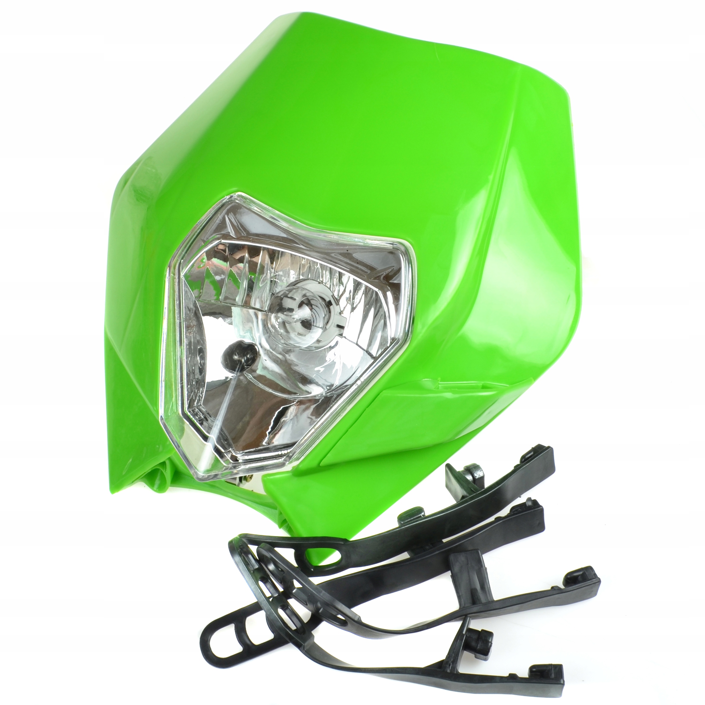 Univerzální krytka s lampou montážní sada BA20D zelená