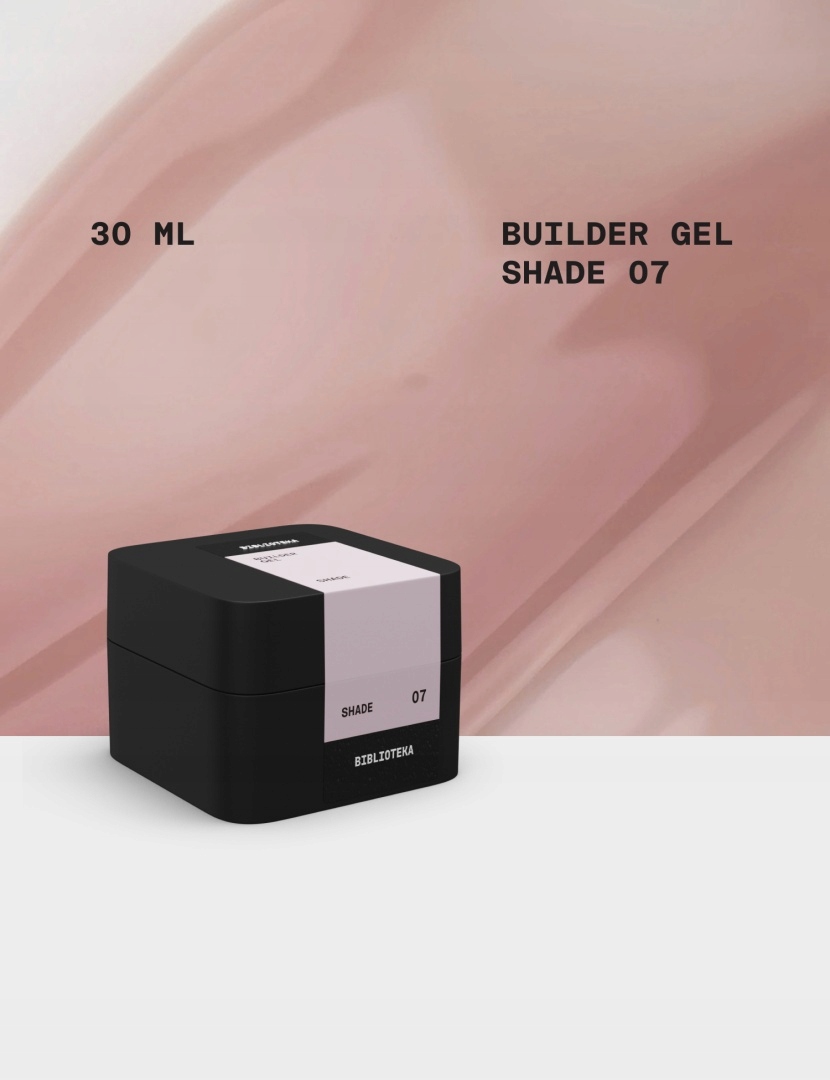 Biblioteka Builder Gel Shade 30 ml – chladivý růžovo-béžový stavební gel