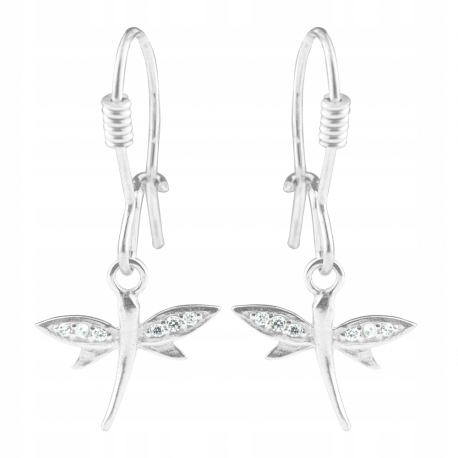 

Srebrne Kolczyki Motylki Z Cyrkoniami Próba 925