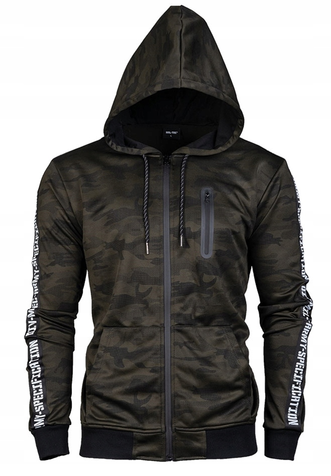 Mil-Tec Bluza Dresowa z Kapturem Woodland 3XL